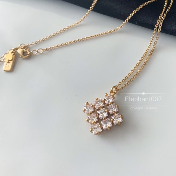 Kate Spade necklace gold crystal necklace